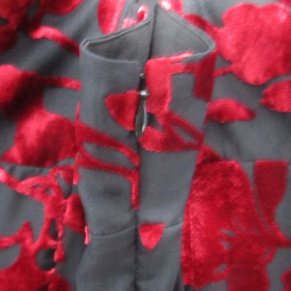 Tobi Dress Small Floral Velvet Burnout Maxi Sheer Y2K Whimsigoth Fairy Vamp Goth - Picture 8 of 12